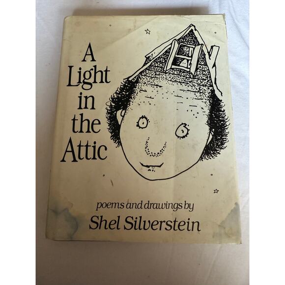 A Light In The Attic - Shel Silverstein - Snake Eye Music 1974 Edition Hardcover - Picture 1 of 16